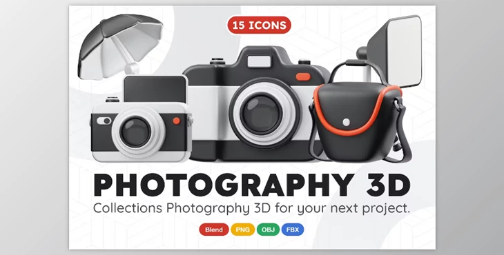 Download Photography 3D Icon UU44TUN
