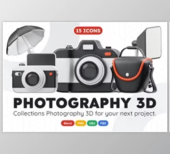 Download Photography 3D Icon UU44TUN
