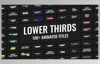 Download <span class='badge badge-warning'>100</span>+ Animated Lower Thirds (<span class='badge badge-warning'>Videohive</span> 47434234) - AE <span class='badge badge-warning'>Project</span>