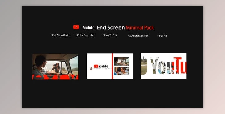 Download Youtube End Screen Pack 3 (Videohive 47444367) - AE Project