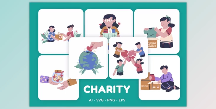 Download Charity Vector Illustration v.2 7EUBXXP