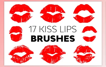 Download Kiss Lips <span class='badge badge-warning'>Brushes</span> G95EGH8