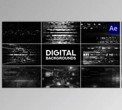 Download Collection Of Digital Backgrounds for After Effects (Videohive 47437114) - AE Project
