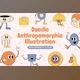 Download Doodle Anthropomorphic Illustration Set LHKFK4N