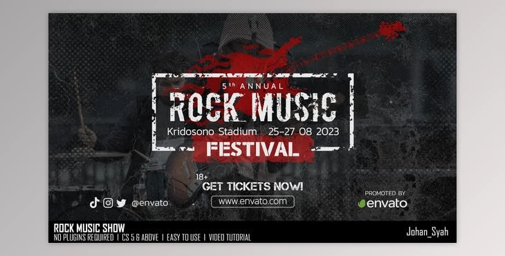 Download Rock Music Show (Videohive 47462131) - AE Project