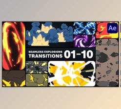 Download Seamless Explosions Transitions for After Effects (Videohive 46868067) - AE Project