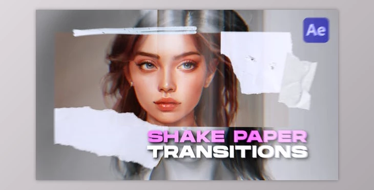 Download Shake Paper Transitions (Videohive 46990744) - AE Project