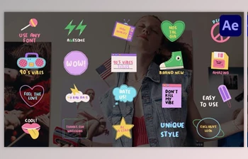 Download 90s <span class='badge badge-warning'>Vibes</span> Titles for After Effects (Videohive 47137888) - AE Project