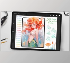Download Neptune Watercolor Brushes for Procreate