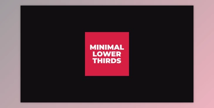 Download Minimal Lower Thirds (Videohive 46868031) - AE Project