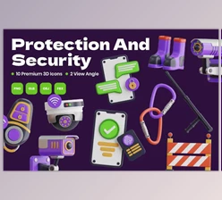 Download Protection and Security 3D Icon EXENDPE