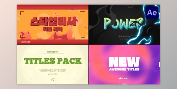 Download Action Typography Titles for After Effects (Videohive 47515212) - AE Project