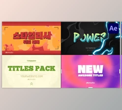 Download Action Typography Titles for After Effects (Videohive 47515212) - AE Project