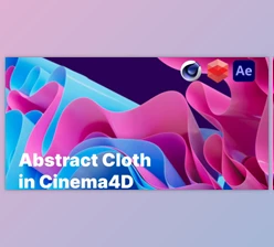 Download Abstract Cloth Animation in Ciema4D