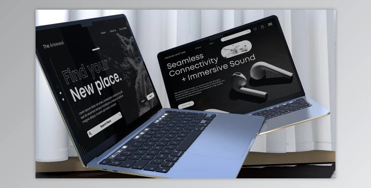 Download Laptop Mockup – Website Presentation (Videohive 47450290) - AE Project