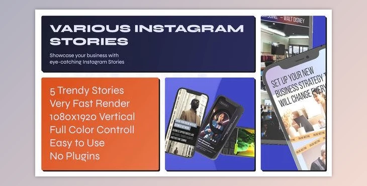 Download Various Instagram Stories (Videohive 47497221) - AE Project
