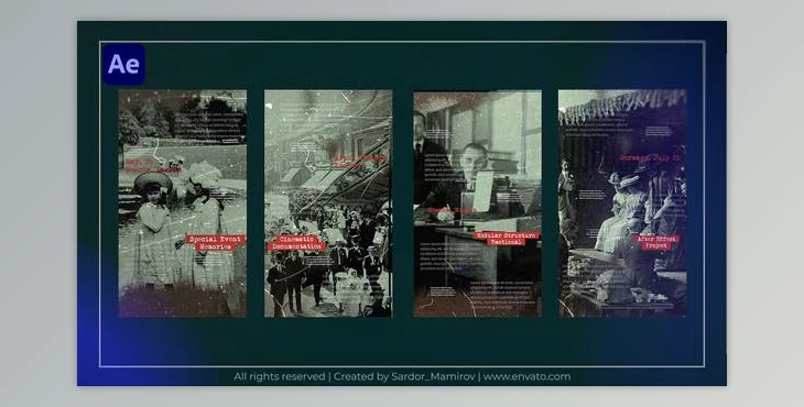 Download Historical Instagram Story (Videohive 47529675) - AE Project