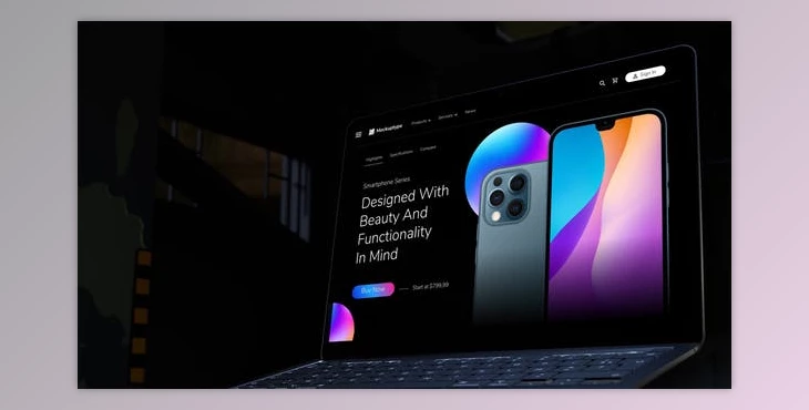 Download Laptop Screen Display Website Mockup (Videohive 47193156) - AE Project