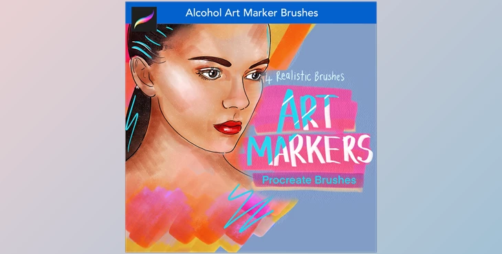 Download Alcohol Art Markers Procreate Brushes