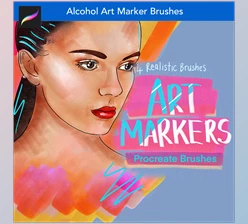 Download Alcohol Art Markers Procreate Brushes