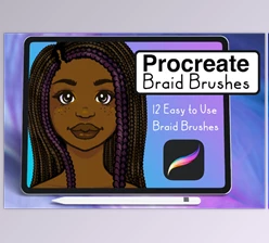 Download Braid Hair Brushes for Procreate (Easy Braids) NEF86KS