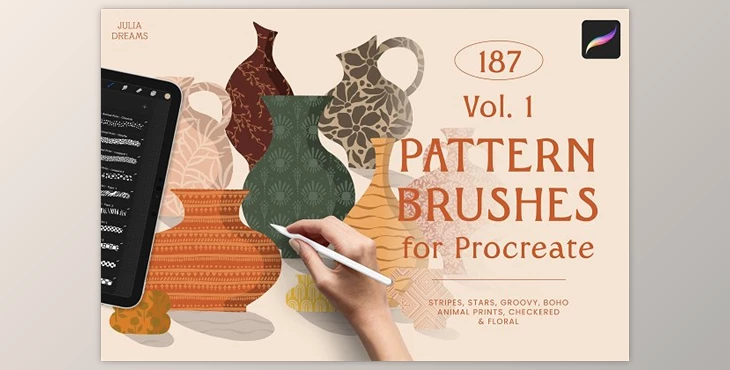 Download Pattern Brushes for Procreate Vol 1 UCHNQJJ