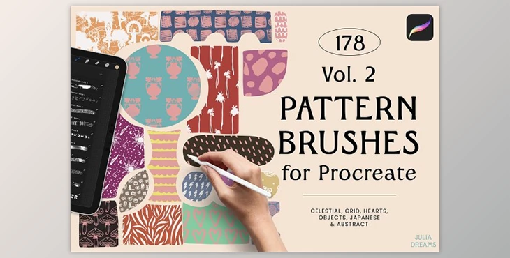 Download Pattern Brushes for Procreate Vol 2 YLZCWSY