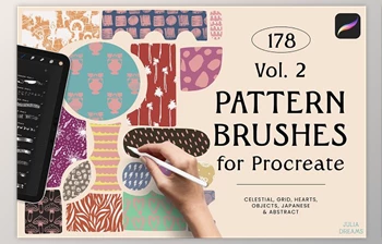Download Pattern Brushes for Procreate Vol <span class='badge badge-warning'>2</span> YLZCWSY