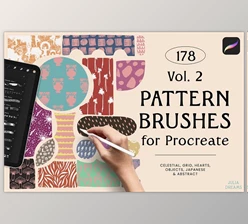 Download Pattern Brushes for Procreate Vol 2 YLZCWSY