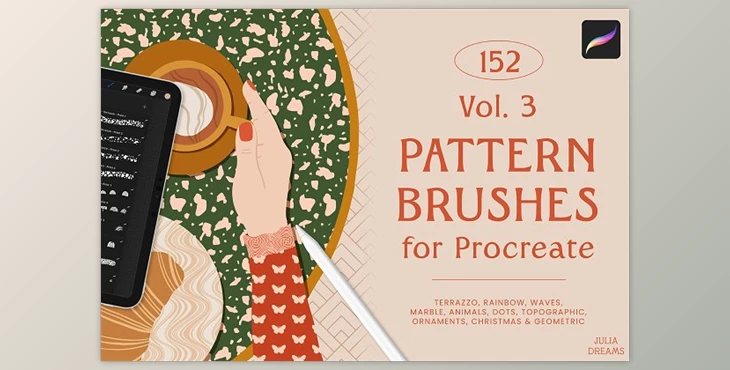 Download Pattern Brushes for Procreate Vol 3 4B9YZTW