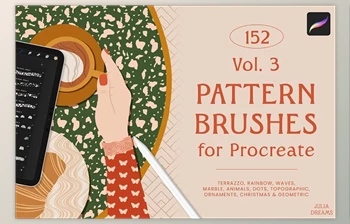 Download Pattern Brushes for <span class='badge badge-warning'>Procreate</span> Vol 3 4B9YZTW