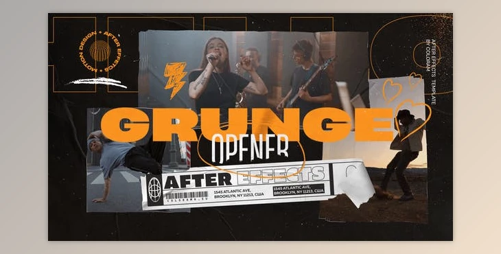 Download Grunge Collage Opener (Videohive 47241847) - AE Project