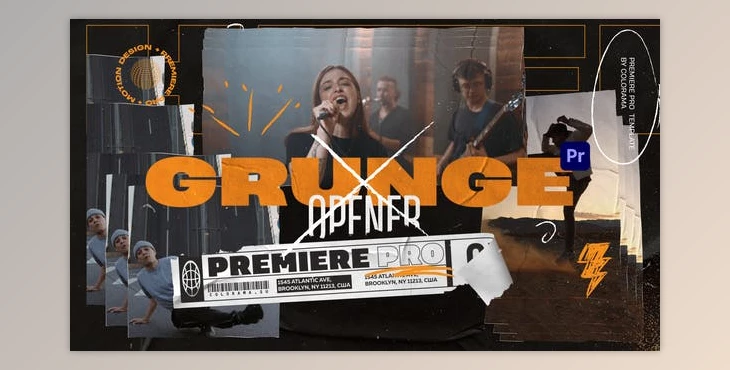 Download Grunge Collage Intro (Videohive 47581500) - PR Project