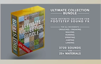 Download Footsteps Sound FX – Ultimate <span class='badge badge-warning'>Collection</span> Bundle v5.1