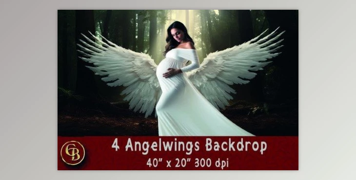 Download 4 Angelwings Backdrops 40×20″ 300dpi