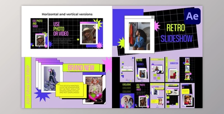 Download Retro Slideshow for After Effects (Videohive 47390329) - AE Project