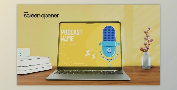 Download Laptop Screen Opener Mockup Scene (Videohive 47401140) - AE Project