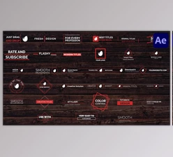 Download Minimal Modern Titles Pack for After Effects (Videohive 47381557) - AE Project