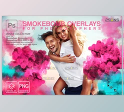 Download Gender Reveal Smoke Photoshop Overlay