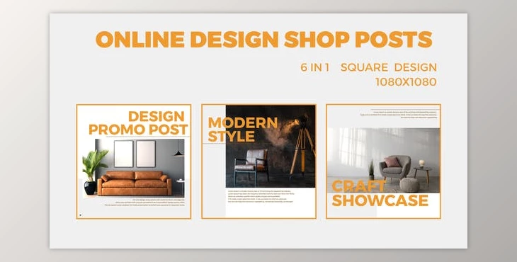 Download Online Design Shop Posts (Videohive 47646703) - AE Project