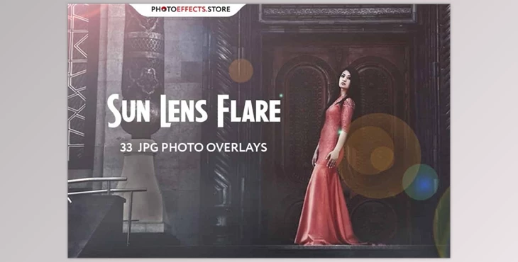 Download 33 Sun Lens Flare Photo Overlays Set