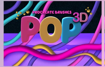 Download Pop 3D Brushes for <span class='badge badge-warning'>Procreate</span>