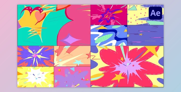 Download Seamless Multicolor Transitions for After Effects (Videohive 47594590) - AE Project