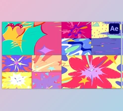 Download Seamless Multicolor Transitions for After Effects (Videohive 47594590) - AE Project