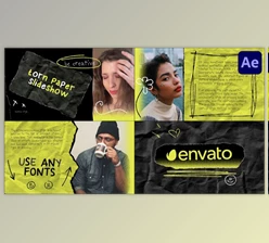 Download Torn Paper Slideshow for After Effects (Videohive 47585724) - AE Project
