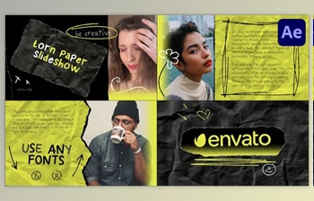 Download Torn <span class='badge badge-warning'>Paper</span> Slideshow for After Effects (Videohive 47585724) - AE Project