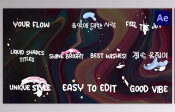 Download Liquid <span class='badge badge-warning'>Shapes</span> Titles for After Effects (Videohive 47602779) - AE Project
