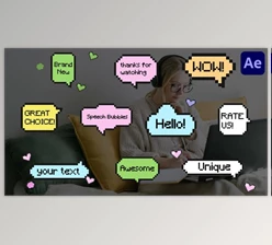 Download Pixel Speech Bubbles for After Effects (Videohive 47565019) - AE Project