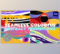 Download Seamless Colorful Abstract Transitions | After Effects (Videohive 47661376) - AE Project