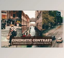 Download Cinematic Contras Lightroom Presets Dekstop Mobile H5B28U7